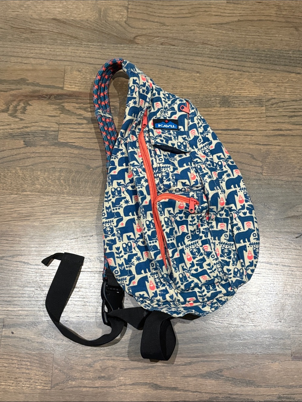 Animal Kavu Bag Blue and Pink